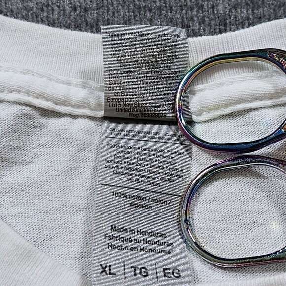 Gildan Mens T Shirt XL White XMas Rudolph The Red Nosed Reindeer Heavy Cotton - Picture 5 of 10